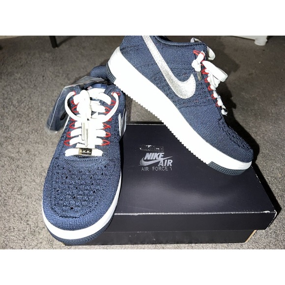 NIKE AF1 ULTRA FLYKNIT LOW RKK ROBERT KRAFT NEW ENGLAND PATRIOTS 5.5 AH8425-400 - Picture 11 of 13